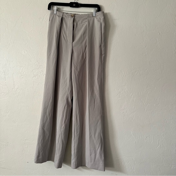 Free People Tyler menswear tan High-Waisted Trousers - Picture 1 of 8